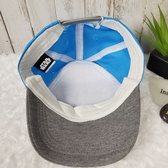 Star Wars Snapback Cap Gray Blue Size OSFM - Picture 7 of 9